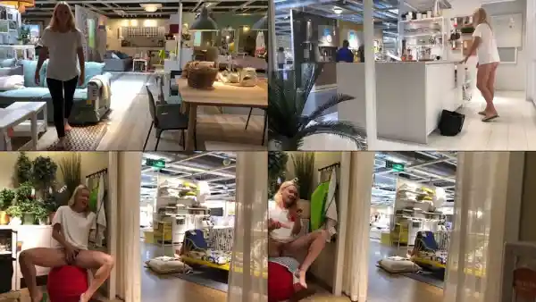 ManyVids – Risky IKEA Anal Dildo Barefoot – Ivi Roses