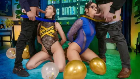 TeamSkeet – New Year’s Etiquette For Brats: Serena & Madison’s Pussy Eating Punishment – Madison Wilde, Serena Hill – Brat Tamer